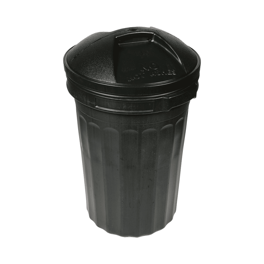 305-02-06.png Black Dustbin With Lid - 80L - Image 1