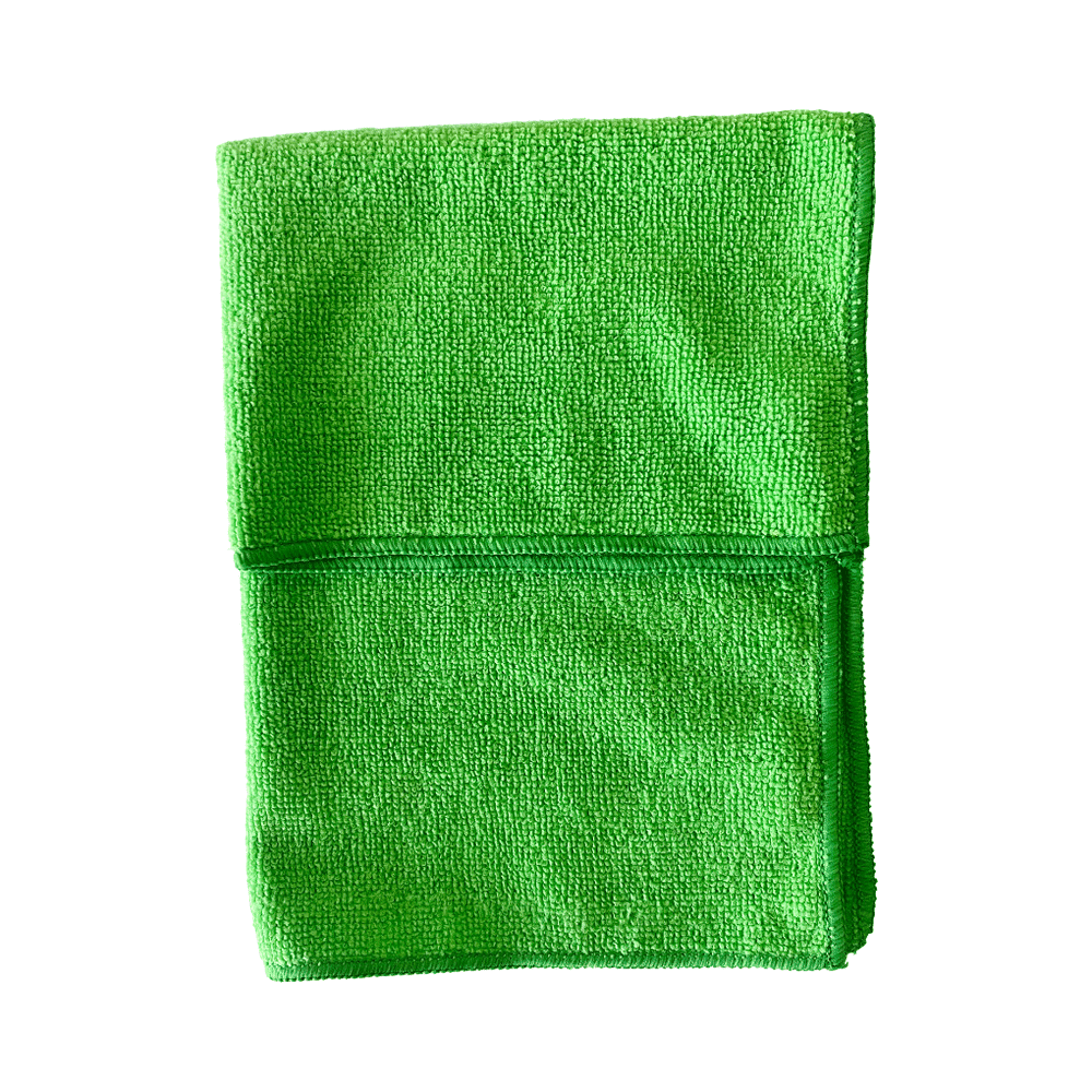 35-002-016.png Microfibre Cloth - Green (Pack of 10) - Image 1