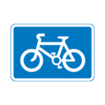 Bike Road Traffic Sign - RA2 Reflective