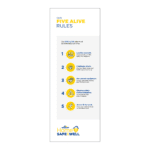 Breedon Five Alive Rules Roller Banner 800mm x 2200mm