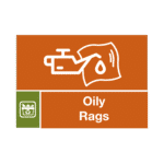 Oily Rags Waste Sign
