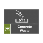 Concrete Waste Sign