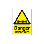 Danger Razor Wire Sign