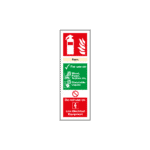 Foam Extinguisher For Use On Sign