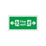 Fire Exit Arrow Left & Right Sign