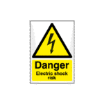 Danger Electric Shock Risk Sign