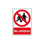 No Children Sign