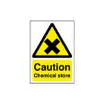 Caution Chemical Store Sign