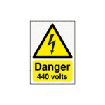 Danger 440 Volts Sign