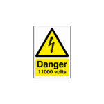 Danger 11000 Volts Sign