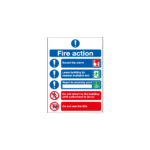 Fire Action Notice (Symbolised) Sign