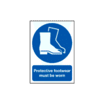 Protective Footwear Must Be Worn Sign