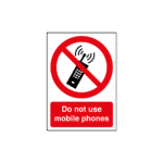 Do Not Use Mobile Phones Sign