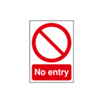 No Entry (Circular & Diagonal Symbol) Sign