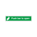 Push Bar To Open Sign