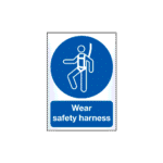 Wear Safety Harness Sign