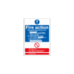 Fire Action Notice (Standard) Sign