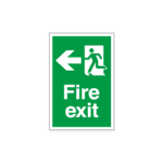 Fire Exit Running Man Left Sign