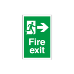 Fire Exit Running Man Right Sign