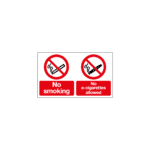 No Smoking No E-Cigarettes Allowed Sign