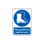 Foot Protection Must Be Worn Sign