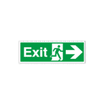 Exit Running Man Arrow Right Sign
