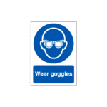 Wear Goggles Sign
