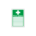 First Aiders (With Spaces) Sign