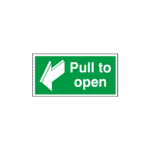 Pull To Open Sign