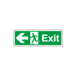 Exit Running Man Arrow Left Sign