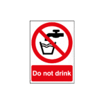 Do Not Drink Sign