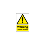 Warning Contains Asbestos Sign