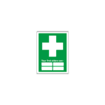 Your First Aiders Are (With Spaces) Sign