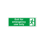 Exit For Emergency Use Only Sign