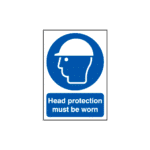 Head Protection Must Be Worn Sign