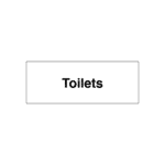 Toilets Door Sign