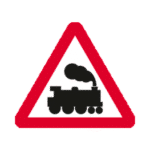 Gate-Less Level Crossing Sign Dia. 771 Road Traffic Sign - RA2 Reflective