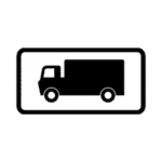 Lorry Parking Place Road Traffic Sign - RA2 Reflective