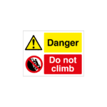 Danger - Do Not Climb Sign