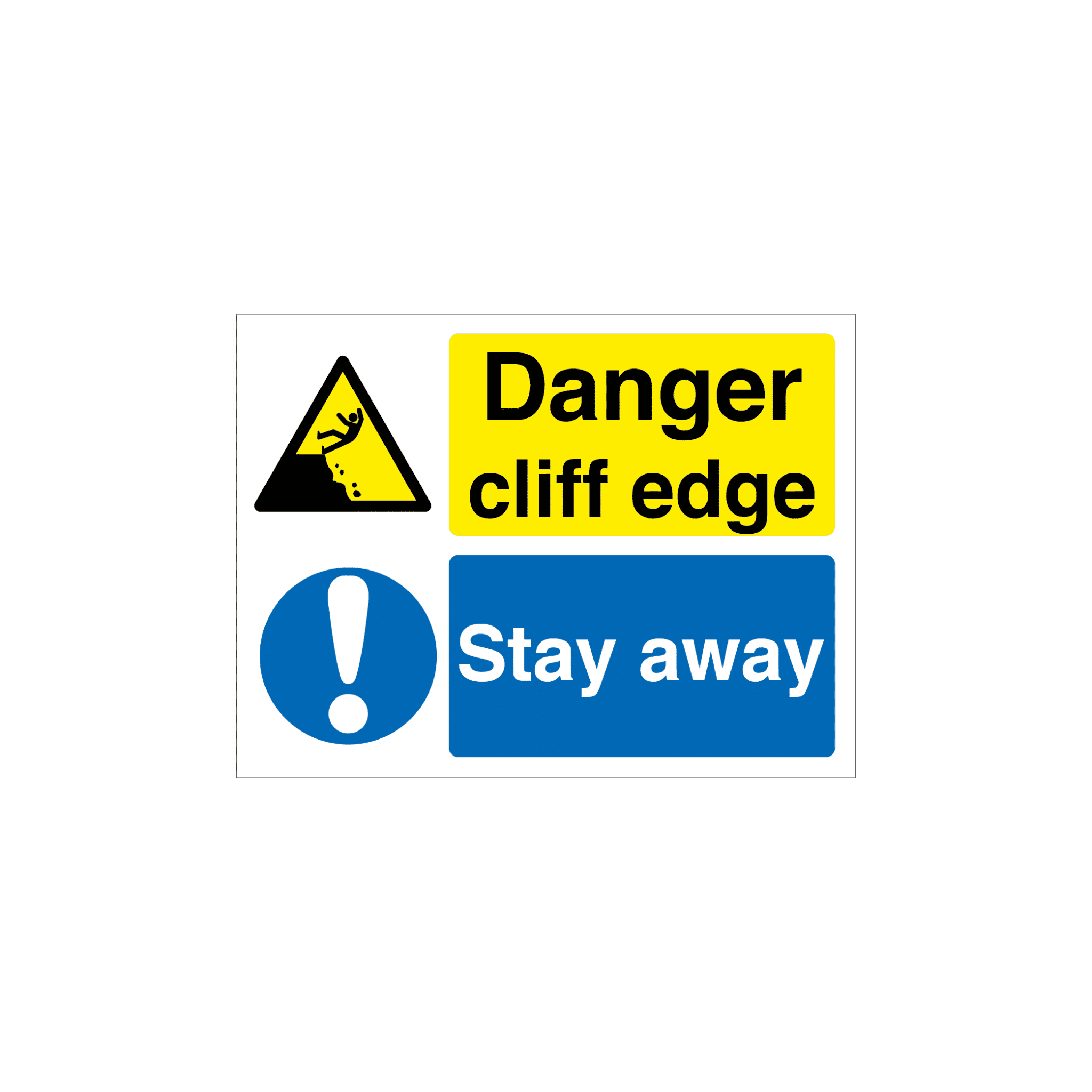 MASTER-COPY-Aggregate-Industries-Quarry-signs-05.png Danger Cliff Edge - Stay Away Sign - Image 1