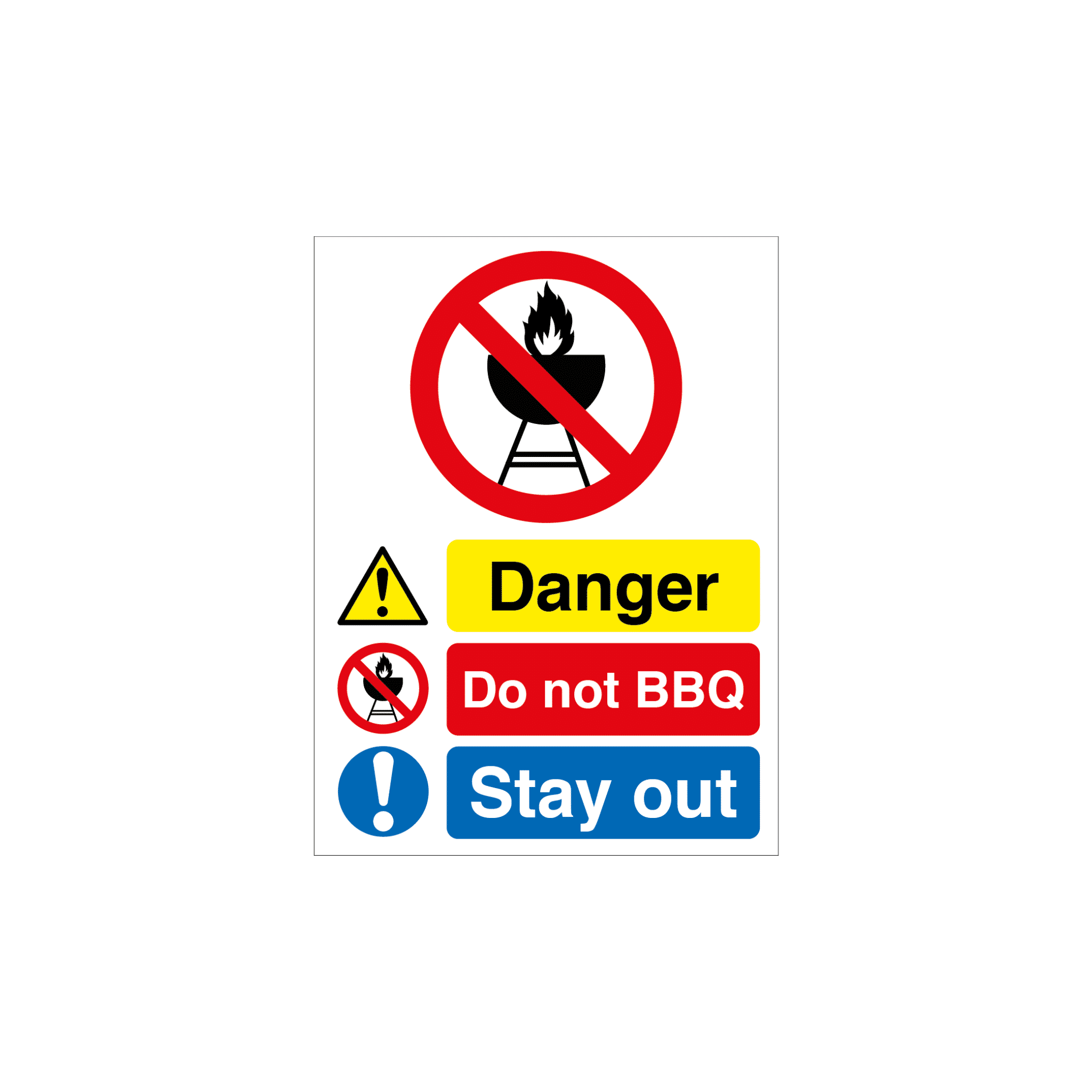 MASTER-COPY-Aggregate-Industries-Quarry-signs-08.png Danger Do Not BBQ - Stay Out Quarry Sign - Image 1