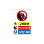 Danger Do Not Climb - Stay Out Quarry Sign