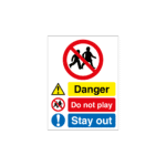 Danger Do Not Play - Stay Out Quarry Sign