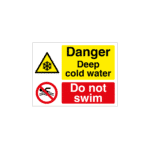 Deep Cold Water -  Do Not Swim Sign