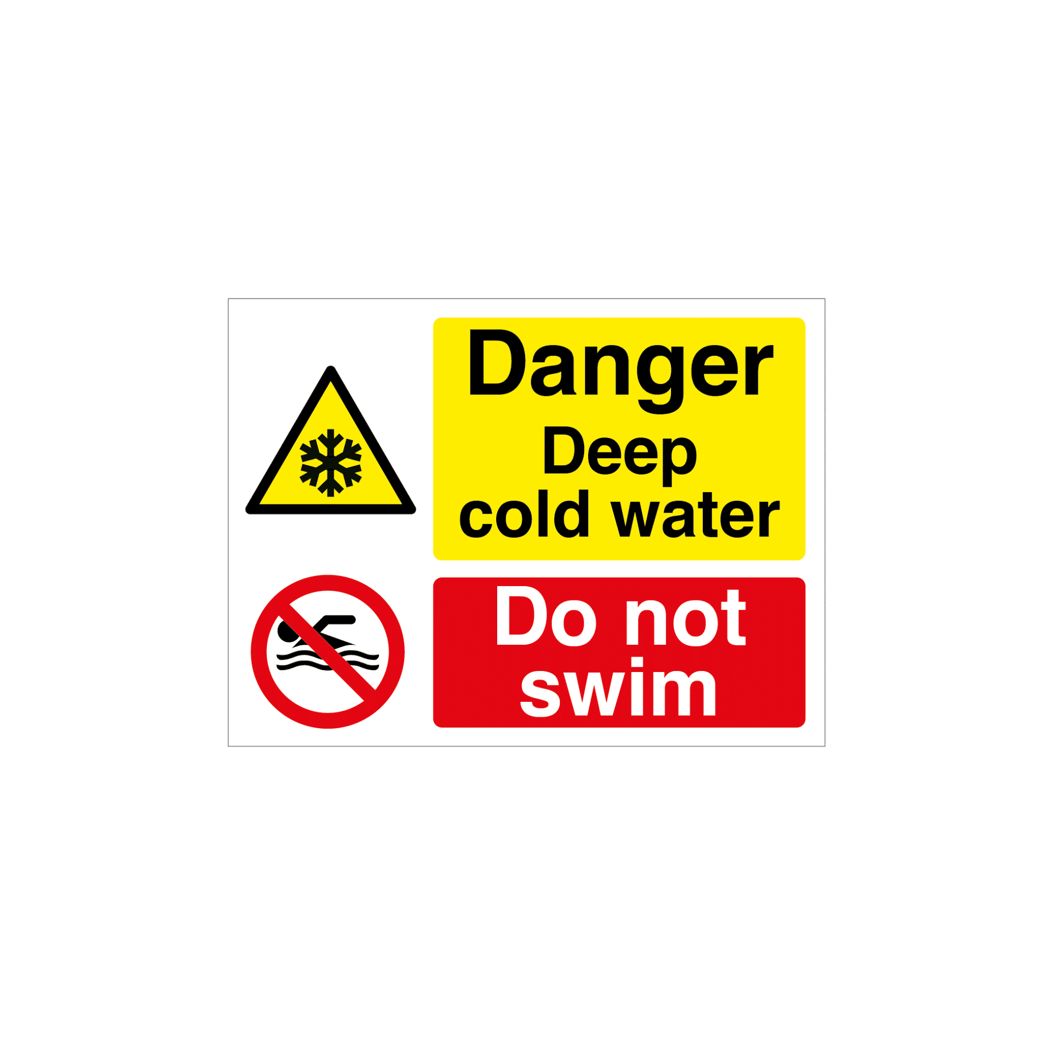 MASTER-COPY-Aggregate-Industries-Quarry-signs-24.png Deep Cold Water - Do Not Swim Sign - Image 1