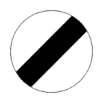 National Speed Limit Road Traffic Sign - RA2 Reflective