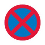 No Stopping Road Traffic Sign - RA2 Reflective