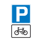 Parking For Pedal Cycles Road Traffic Sign - RA2 Reflective