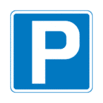 Parking Place P Road Traffic Sign - RA2 Reflective