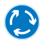 Roundabout (Give Way To Right) Road Traffic Sign - RA2 Reflective